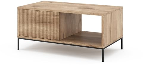 Vicco Couchtisch Eliza, Viking Oak, 90 x 50 cm | mit einer Schublade, kombinierbar mit weiteren Möbeln der Eliza-Serie