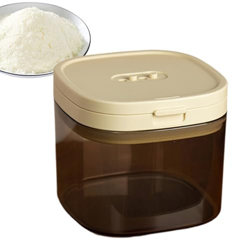 Contenitore Per Latte In Polvere,800ml Contenitore Ermetico Per Alimenti E Riso | Organizzatore Da Cucina Ermetico Grande Capacità Per Farina Pasta E Cereali