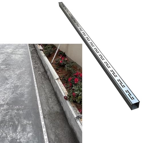 Sistema de drenaje ChannelRill de acero inoxidable con rejilla para calzadas, mini desagüe de suelo, ideal para baño, cocina y soluciones de drenaje al aire libre
