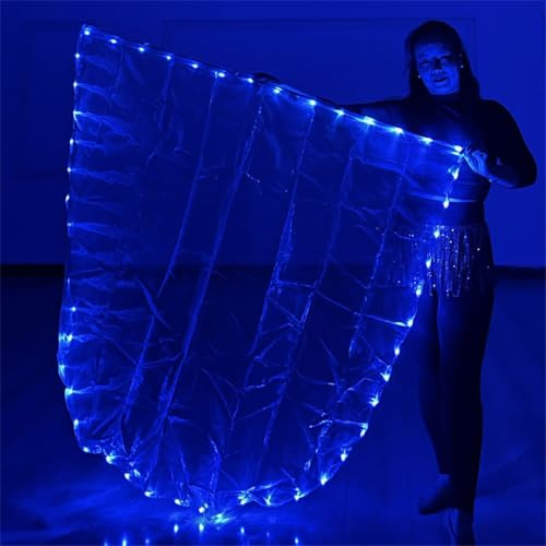Bandera de baile de adoración con luz LED con postes extensibles, pancartas de alabanza semicirculares para adultos y niñas