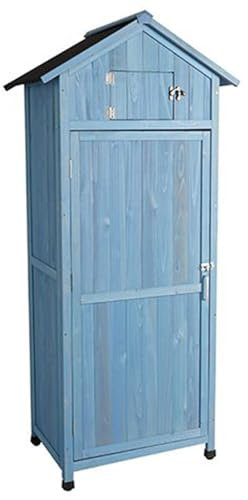 Potting Bench, Garden Storage Shed, Outdoor Storage Cabinet Tool Shed With 3 Removable Shelves, Wood Garden Tool Shed For Outside, Backyard And Patio (One Color Dark Blue)
