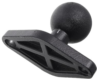 MAGICLULU Soporte para Teléfono Montaje Metálico Seguro y Estable de Motocicleta con Cabezal de Bola Instalación Fácil para Espejo para GPS