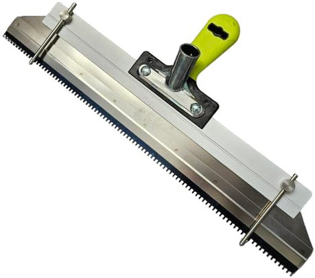 Wolff Professional Screed Rake 56 CM with R2 Replaceble Notched Edge for Levelling Compounds, Liquid Screeds and other Coatings