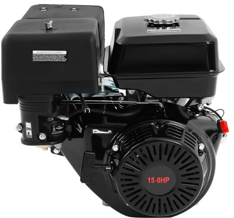 Mqwdxzfes Motore a benzina 15 HP 4 tempi 420 CC Go-Kart con motore a terra multiuso, motore industriale OHV, motore a benzina raffreddato ad aria per go-kart, pompa dell'acqua, 3600 giri/min