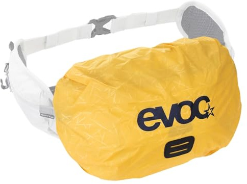 EVOC RAINCOVER Sleeve HIP Pack, leichte Regenhülle für Bauchtasche (wasserdichter Schutz, Schutzbeutel Hüfttasche mit reflektierendem Druck, Bauchtasche Regenhülle, für 3-7 l Hip Packs), Sunflower