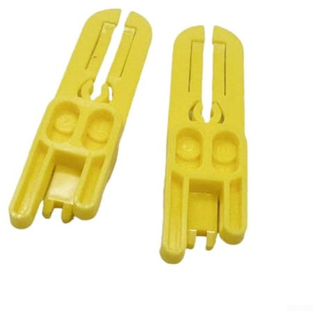 ABS Bike Brake Pad Spacers for Magura Caliper, 1 or 2 Pack, Bleed Blocks for Bicycle Maintenance, Yellow, 60x18x10mm(2PCS)