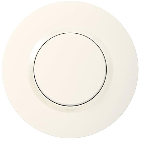 Legrand | Interrupteur va-et-vient Dooxie, installation facile avec griffes, livré avec plaque ronde de finition blanche