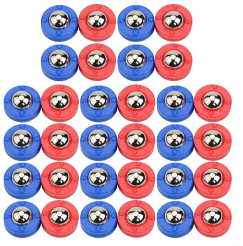32 discos de juego de rizos de mesa de tejo para configuración de juegos en casa, compatibles con zonas de puntuación de mesa de tejo estándar