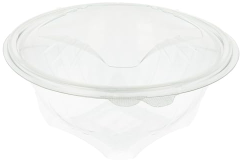 Insalatiera Con Coperchio - 1000 Ml. Ø 16,1X10,7 Cm Trasparente Pet - 400 Unità