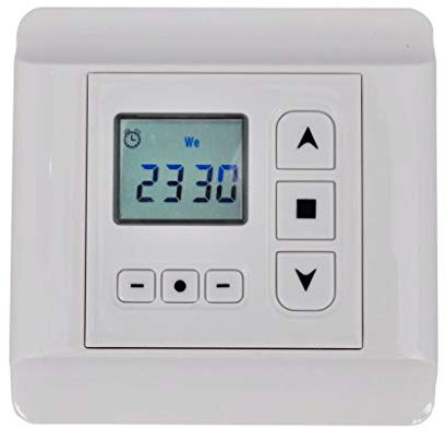 yorten Rolladen Zeitschaltuhr Drehmotor-Kontroller Rolladenzeitschaltuhr mit Timer-Funktion 400 W für Drehmotor-Rollladen 80 x 80 x 45 mm (L x W x H)