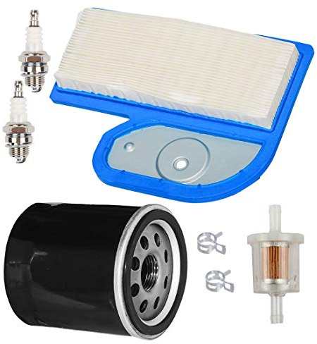 Carkio M137556 Filtre à air avec Filtre à Huile AM107423 et Bougie d'allumage Compatible with Tondeuse à Gazon John Deere LT180 LTR180 LX277 GT235 GT235E