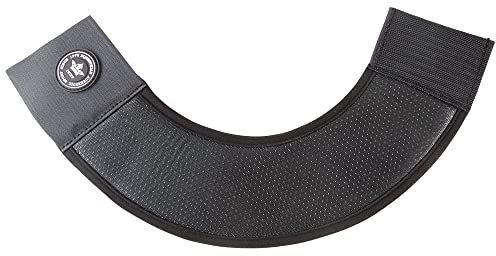 PFIFF 102774 Hufglocken Shine Bright, glänzend mit Klettverschluss, schwarz, XL