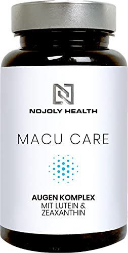 MACU CARE ® Studienbasiert AMD Augen Schutz Komplex | Hochdosiert | Lutein & Zeaxanthin | Sehkraft Selen Formel - 500 mg Vitamin C - Zink - 400 I.E. Vitamin E & Mineralstoffe | glutenfrei - vegan