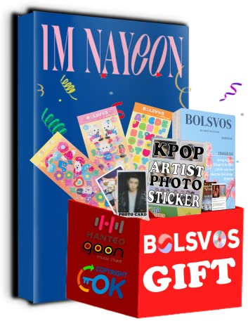 Nayeon - IM NAYEON [B ver.] (1st Mini Album) Album+Pre Order Limited Benefits+BolsVos K-POP eBook (21p),2EA BolsVos Sticker for Toploader, Photocards