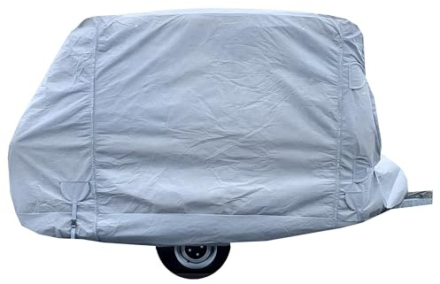 Nava Group, Wohnwagen Abdeckplane, Hochwertige Wohnmobil Schutzhülle, Abdeckplane Wohnwagen schützt vor Staub und Nässe, Wohnwagen Schutzdach, Abdeckungen in vielen Größen, N126