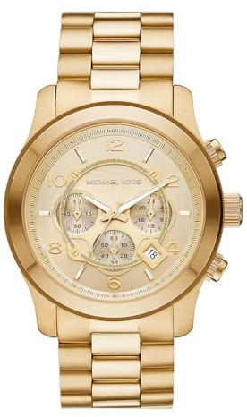 Michael Kors Runway Watch for Men, Quartz Chronograph movement with Stainless steel strap