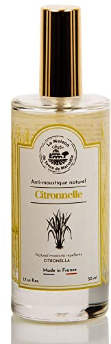 Maison du Savon de Marseille – Citronella Insect repellent spray – Repels Mosquito, Gnats and Blackflies - 50 ml spray