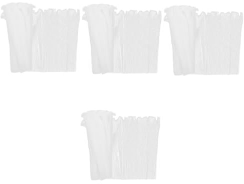 STOBOK 4rollen Blumenverpackungsgarn Wellenoptik Hochwertiges Wrap-material Für Hochzeiten Kunsthandwerk Stabiles Langlebiges Füllmaterial Elegantem Weiß