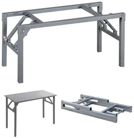 DIY Möbelfüße Tischbeine Klappbare Tischbeine Tischkufen Industrielle Tischbeine 72x39x48cm 85x39x60cm Arbeitstischhalterungen Für Tischplatte(Grau,72x39x68cm)