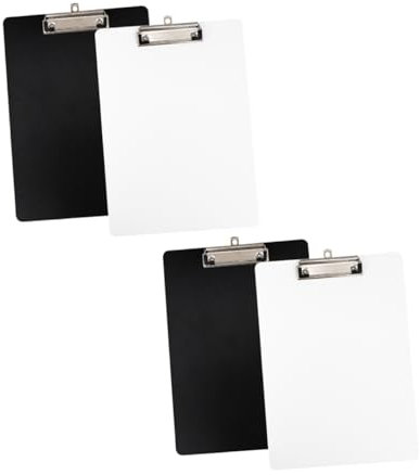 NUOBESTY Presse-papiers A4 Avec Pince Et 4 Blocs-notes Organiseur De Documents Portable