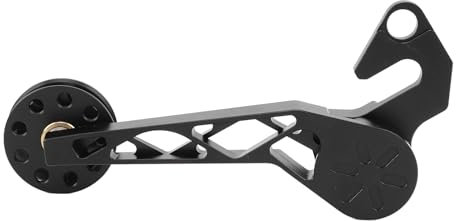 Tensor de Cadena de Trasero, Ajuste Simple Ajustador de Guía de Cadena de Trasero Anti Salto 5 6 7 Velocidades Rendimiento Mejorado para Pline Tline (Black)