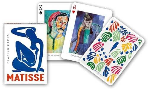 Piatnik kortspel Matisse 54 ark, blå, färgglad, flerfärgad