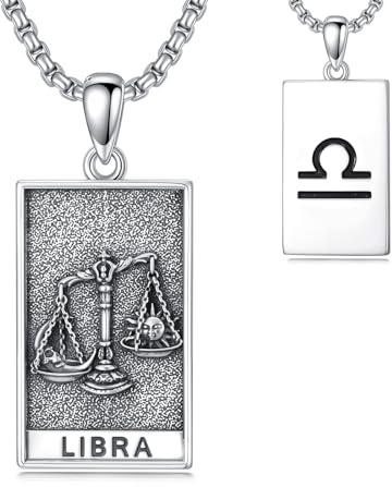 HARMONY BOLA Sternzeichen Halskette 925 Sterlingsilber Anhänger mit 12 Sternbildern Astrologie Horoskop Halskette mit Sternzeichen Schmuck für Männer Frauen Geburtstagsgeschenke