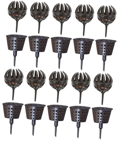 MERRYHAPY 20 Pièces Boîtes à Engrais Plastiques avec Couvercles Accessoires de Jardinage pour Fertilisation Automatique Boîtes de Plantation Durables pour Plantes et Bonsaïs