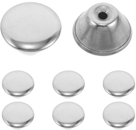 TOYANDONA 8pcs Stainless Steel Lid Top Bead Knobs for Glass Teapots | Silver Finish, M4 Size Fit, Easy Disassembly with Stable Grip, for Ceramic Pots and Daily Kitchen Use