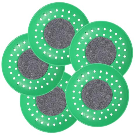 HOMSFOU Lot de 5 Bols de Nidification pour Pigeons en Plastique, Tapis Inclus, Accessoires pour Nichoirs et Cages d'Élevage d'oiseaux