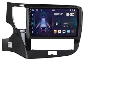 Car Radio Autoradio per Mitsubishi Outlander 3 2018-2022 Ips Schermo Tattile Supporto Gps Navigatore Wireless Radio Carplay Android Auto Wifi Dab+ Bluetooth Dsp, 4 Nucleo 1G+32G