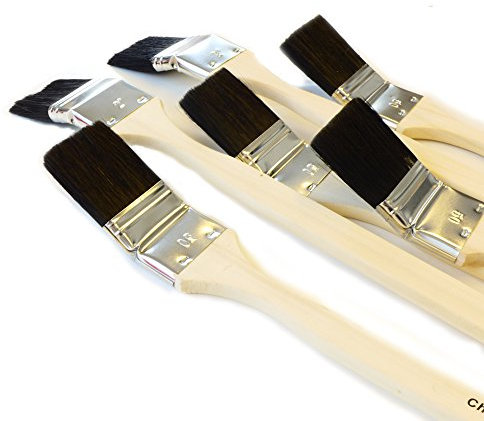 ROTIX -98046 | 6 x pennelli per radiatori 50 mm nero | qualità artigianale