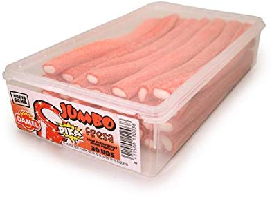 Damel Palos de fresa agria Jumbo - 30 piezas