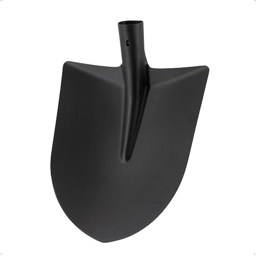 Rekord Frankfurter Sandschaufelkopf (Stahl, gehärtet, mit schwarzer Pulverbeschichtung), Maße Schaufelkopf: 30x27 cm, Bauschaufel, Gartenschaufel, Erdschaufel