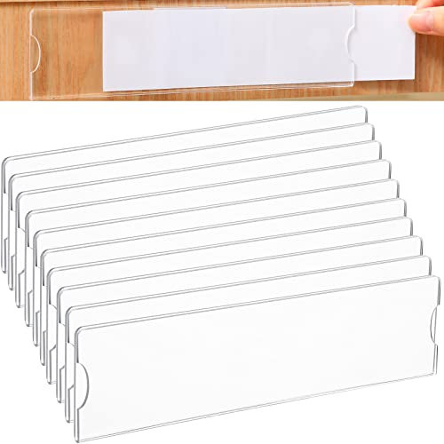 5 x 20 cm akryl väggnamnskylt hållare klar plast skylthållare ram med självhäftande tejp horisontella namnplattor för dörr kontor namnskylt visningsbrickor kontor hem klassrum gåvor (30 set)