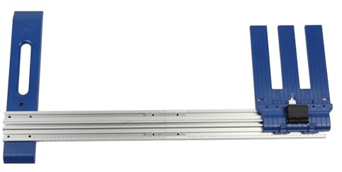 Okuyonic Guide de Coupe Scie Circulaire, Rail de Scie Circulaire en Plastique D'Ingénierie Réglable, Alliage D'Aluminium pour Panneaux de Particules