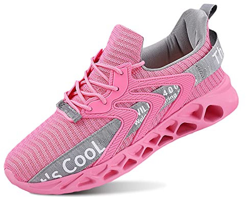 QDCFY Damen Cheerleading Schuhe Mädchen Turnschuhe Yoga Training Schuhe Rosa 36EU