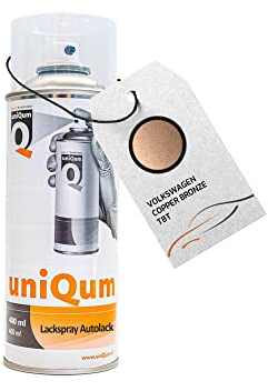 uniQum Autolack Spraydose fürs Auto für VOLKSWAGEN COPPER BRONZE T8T Autolack Reparatur 400 ml