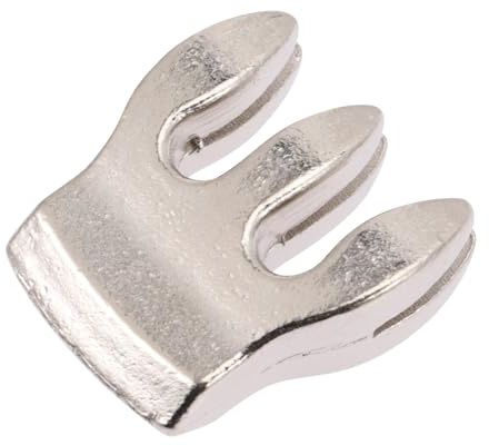 Geigen Dämpfer aus Metall für Violine und Steg, Silber | Übungsschalldämpfer, Schont die Oberfläche, Leicht zu Tragen, mit Tasche für Kinder und Geige