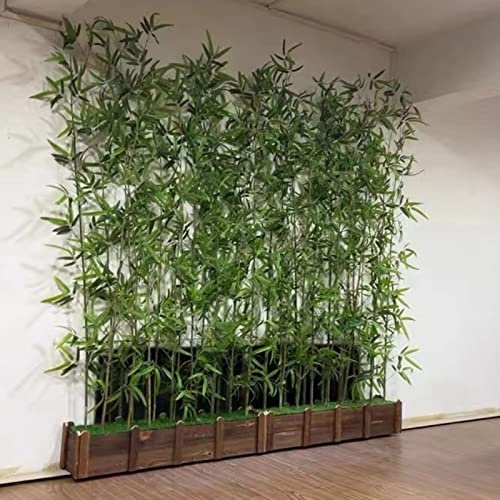 Trennwand für Büro, Raumteiler, Wohnzimmer-Barriere, künstlicher Bambus-Seidenbaum für Veranda, Terrasse, Garten, Hof, Eingang (Farbe: 1,5 m, Größe: 50 x 18 x 18,5 cm, 10 Stangen)