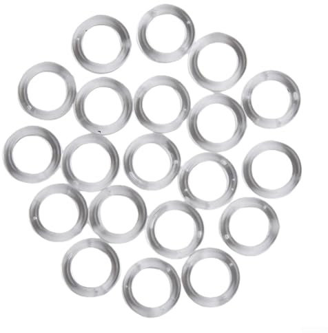 Raffrollo-Ringe aus Kunststoff, transparent, 14 mm, geeignet für DIY-Projekte (50 Stück)