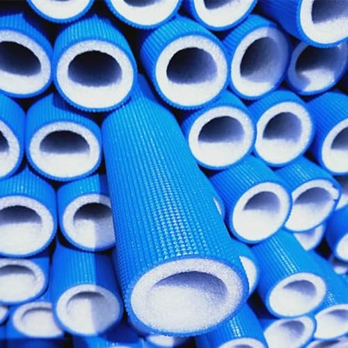 Isolierung Schlauch Rohrdämmung rutschfest Rohr Isolierung Schaumstoffschlauch ID 16/20/25/32MM für Heizungsrohr Isolierung Klimaanlagen Rohrisolierung(Blau,ID:32mm x TH:7mm)