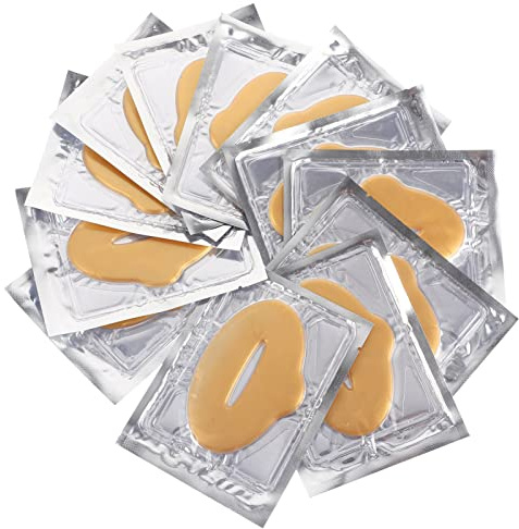 Ipetboom Almohadillas de Gel para El Cuidado de Los Labios 25 Unidades de Colágeno para Labios para El Cuidado de Los Labios Cosmética Natural para Mujeres