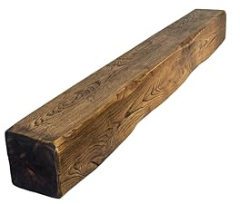 oakleys oak Genuine Solid Oak Beams for Fireplaces- Oak Floating Shelf for Home Decor- Rustic Shelves to Decorative Logs for Fireplace- Lightly Worked- Beam Size(100x12.5x12.5) Cm