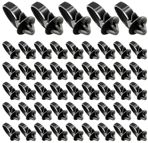 Bridas De Nylon Para Coche - Accesorio De 50 Unidades Para Sujetar Cables - Resistentes al Desgaste y Multiusos para Reparaciones Diarias de Automóviles