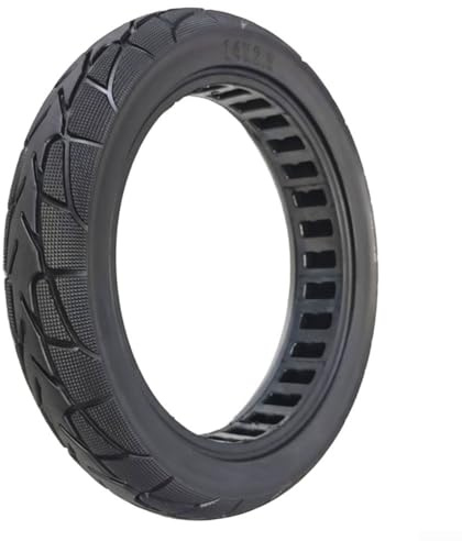 Yuanpgky 35,6 cm (14 Zoll) 14 x 2,50 Vollgummireifen für Elektrofahrrad – 2,50-10 Gummireifen kompatibel mit E-Bike, 230 mm Innendurchmesser, 330 mm Außendurchmesser, Schwarz