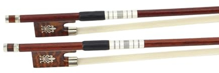 Arco di violino Amante Della Musica Arco Per Violino 4/4 Grana Del Legno Fibra Di Carbonio Modello Serpente Coda Prestazioni Professionali(4-4)
