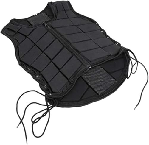 Wenxishangmao Gilet da equitazione, protezione per il corpo per bambini, con cerniera frontale, traspirante, in EVA (etilene vinil acetato)