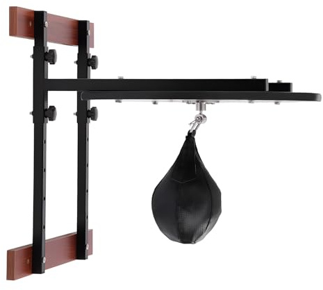GramStudio Speedball Plattform 5 Höhenverstellbar Speedbag-Plattform-Set mit 360 Grad Flexible Drehung PU Boxbirne, zur Wandmontage