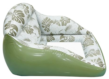 Zattera ergonomica per piscina, lettino galleggiante per adulti, galleggiante gonfiabile per piscina comfort con schienale regolabile, lettino relax, con materiale durevole, zattera per u
